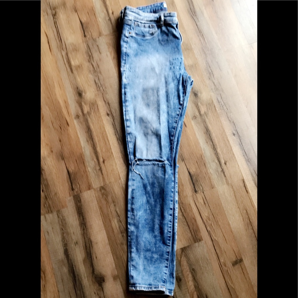 White washed pants